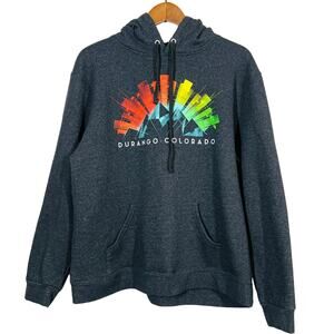 Lone Rock Clothing Sweatshirt Durango CO Hoodie Long Sleeve Comfy - XL